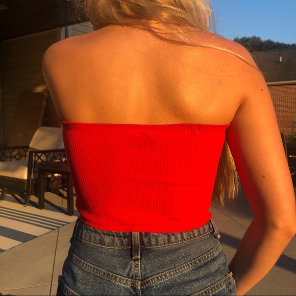 Red tube top - Picture 2 of 3